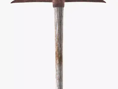 Pick Axe Tools Low-poly 3D model