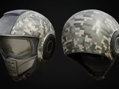 Soldier Helmet Low-poly 3D model get
