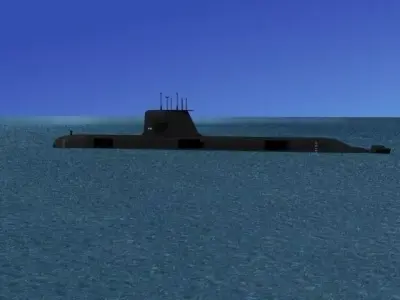 Collins Class HMAS Dechaineux 76 3D model