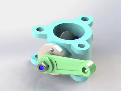 Butterfly Valve 3D model