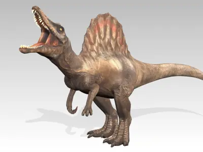 Spinosaurus Animated Low-poly 3D model