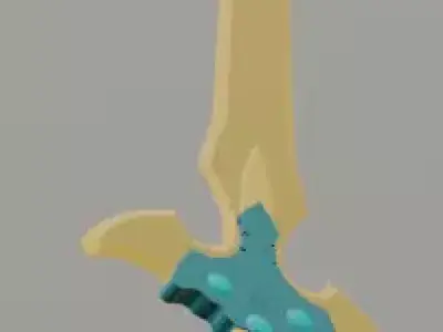 Excalibur from ALO SAO Free low-poly 3D model