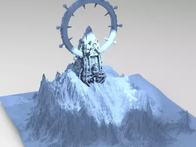 Tower Shrine of the gods 2 3D model