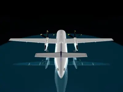 Lufthansa Regional DASH 8 - 400 3D model