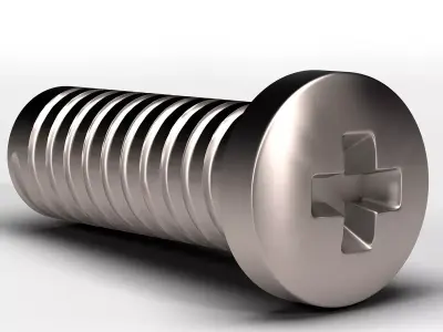 Star Screw Low-poly 3D model