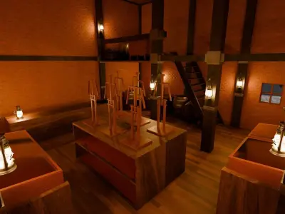 Medieval Armory Store 3D model