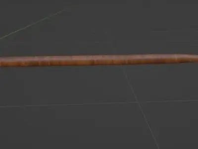 Medieval polearms part 1 - Billhook bardiche and halberd Free low-poly 3D model