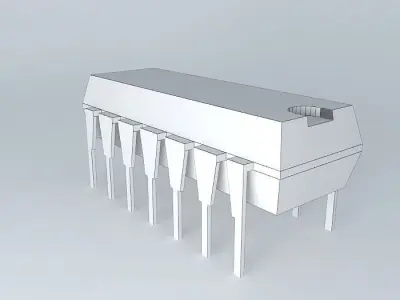 IC DIL 14 Free 3D model