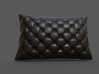Cushion furniture Low-poly 3D model 5