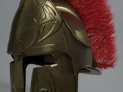 Warrior Helmet 3D Model 3D model