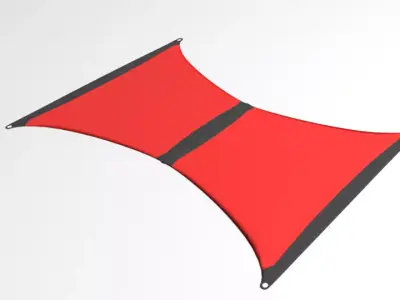 Bowed Kite 3D model