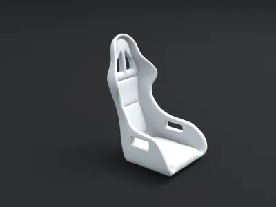 Car racing seat 3D model