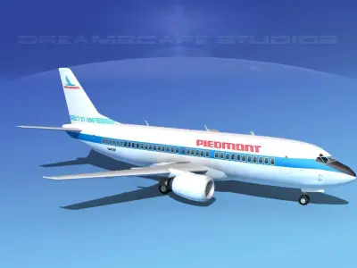 Boeing 737-300 Piedmont 3D model