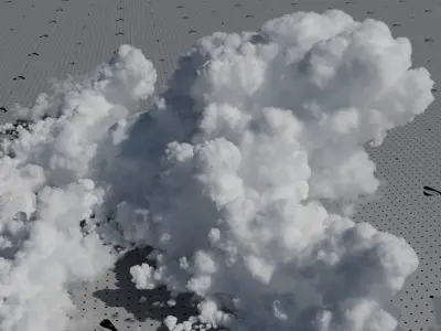 VDB Cumulonimbus Cloud Field 2 3D model