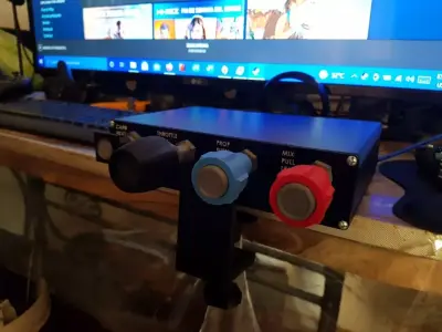 Cessna throttle style with carb heat 3D print model