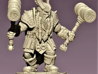 DWARF Soldier 3D print model