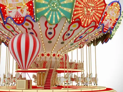 Carousel 3D model
