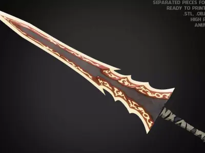 Solo Leveling Igris Sword for Cosplay 3D print model