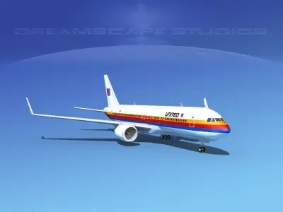 Boeing 767-300 United Airlines 1 3D model
