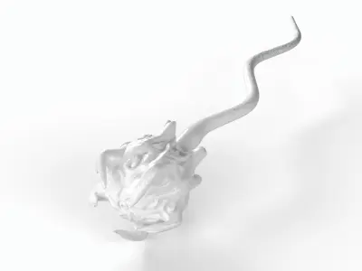 Alien sperm cell Price 9 Low-poly 3D model