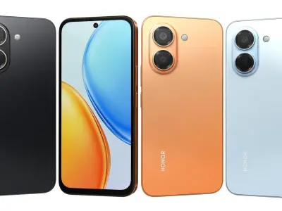 Honor X7e All Colors 3D model