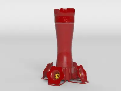 Hummingbird feeder 3D model
