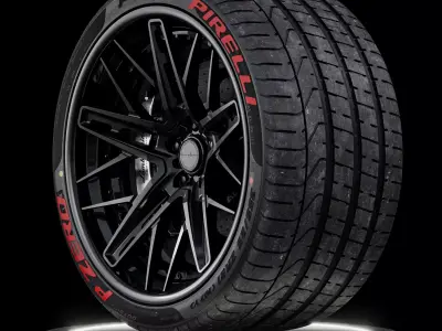 Pirelli P ZERO 355 25 ZR21 107Y Lambo Rear 3D model