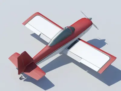 Vans RV8 Low poly static Low-poly 3D model