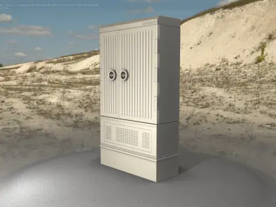 Electrical Distribution Cabinet 147 Low-poly 3D model