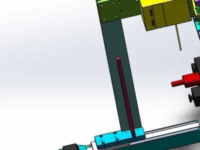 Ccd stamping mechanism Low-poly 3D model