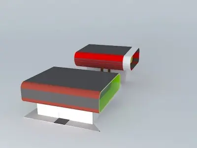 Fitness two boxes 3D model