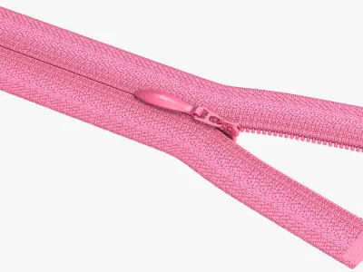 Nylon Invisible Zipper 3D model
