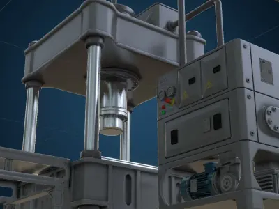 Factory equipment 3D model