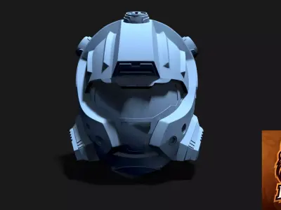 Halo CQB Helmet ready to 3d print 3D model