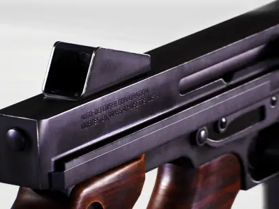 M1 THOMPSON - II WOLRD WAR - EUA ARMY Low-poly 3D model