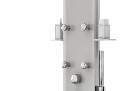 Hydromassage shower panels Ravak set 03 3D model