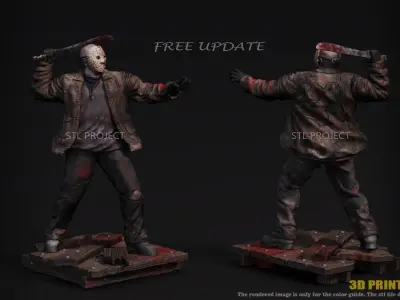 Jason friday person action figure 3D print model