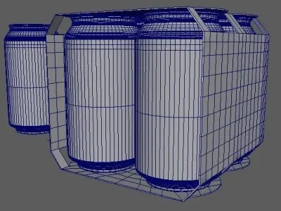 Beverage Branding Package No11 4Pack Free low-poly 3D model