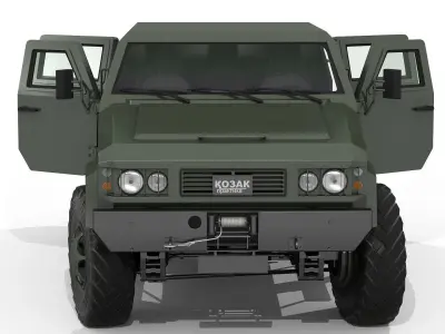 Military vehicle 3D model