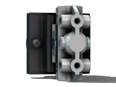 Botao Comando Verde Schmersal VM130 01 33A Green Command Button 3D model