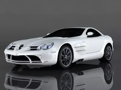 Mercedes-Benz SLR Mclaren Low-poly 3D model