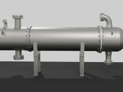 Heat Exchanger - Full Detail 3D model