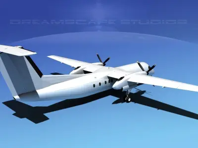 DeHavilland DHC-8-Q300 Unmarked 3D model