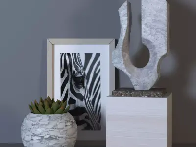 Decorative set 03 Free 3D model