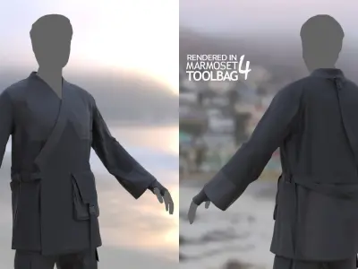 Male Military Outfit 6 Low-poly 3D model