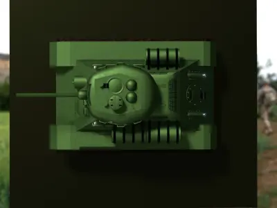 T-34 85 Tank 3D Model Free 3D model