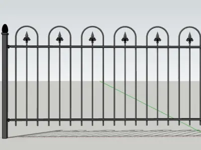 Verona Fence Free 3D model