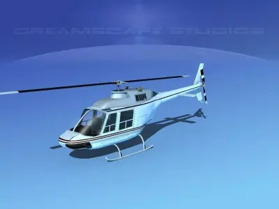 Bell 206 JetRanger V20 3D model
