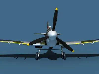 Supermarine Spitfire Mk5C V01 RAF 3D model