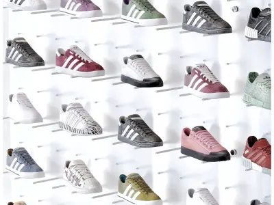 Sports shoe store 2 3D model